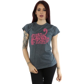 textil Mujer Camisetas manga larga Pink Floyd Retro Logo Gris