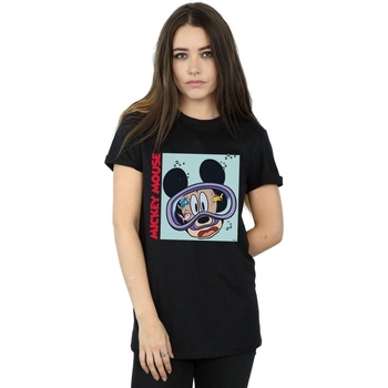 textil Mujer Camisetas manga larga Disney Mickey Mouse Under Water Negro