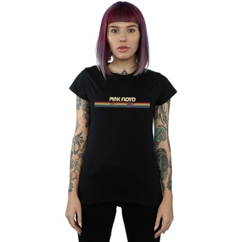 textil Mujer Camisetas manga larga Pink Floyd Prism Retro Stripes Negro