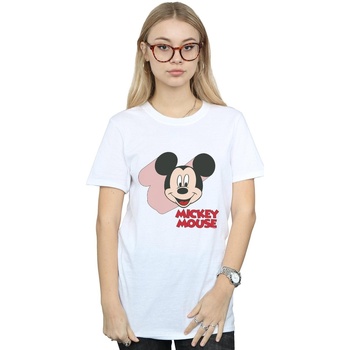textil Mujer Camisetas manga larga Disney Mickey Mouse Move Blanco