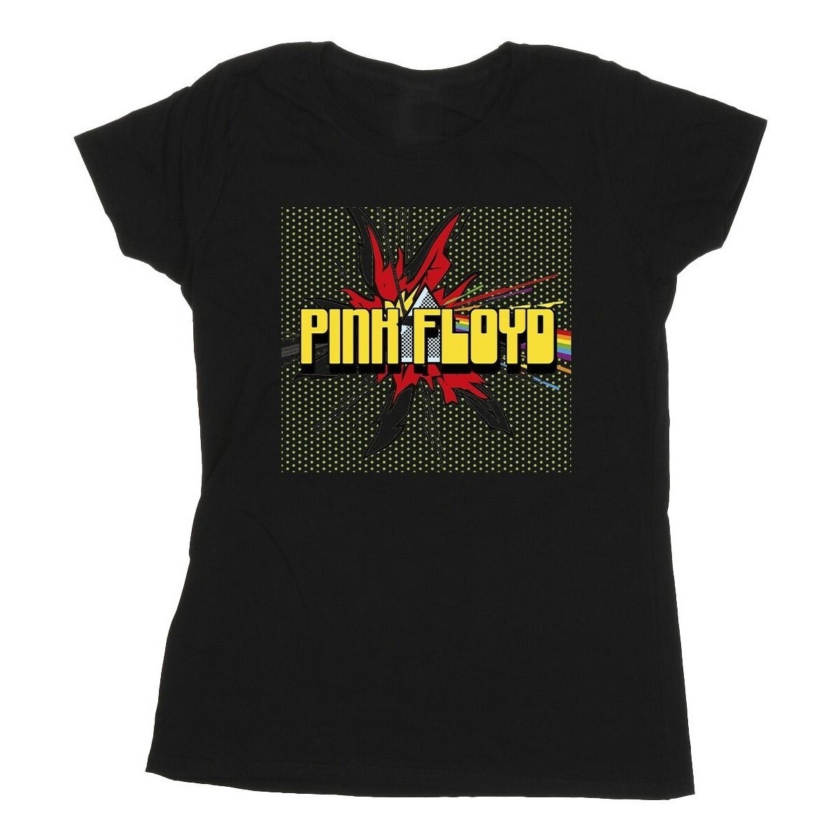 textil Mujer Camisetas manga larga Pink Floyd Pop Art Negro