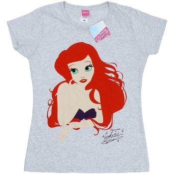 textil Mujer Camisetas manga larga Disney The Little Mermaid Ariel Silhouette Gris