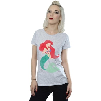 textil Mujer Camisetas manga larga Disney Classic Ariel Gris