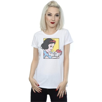 textil Mujer Camisetas manga larga Disney Snow White Pop Art Blanco