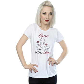 textil Mujer Camisetas manga larga Disney Snow White Love At First Bite Blanco