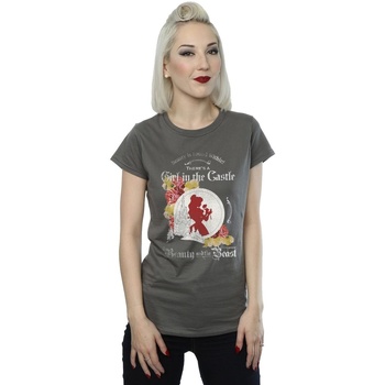 textil Mujer Camisetas manga larga Disney Beauty And The Beast Girl in The Castle Multicolor