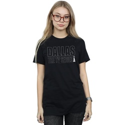 textil Mujer Camisetas manga larga Dallas TV Series Logo Negro