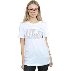 textil Mujer Camisetas manga larga Dallas TV Series Logo Blanco
