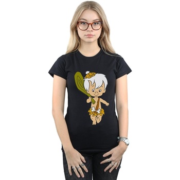 textil Mujer Camisetas manga larga The Flintstones Bamm Bamm Classic Pose Negro