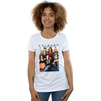 textil Mujer Camisetas manga larga Friends Group Photo Window Blanco