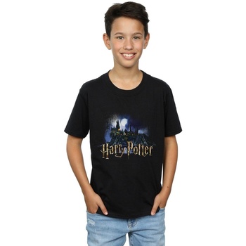textil Niño Camisetas manga corta Harry Potter Hogwarts Castle Negro