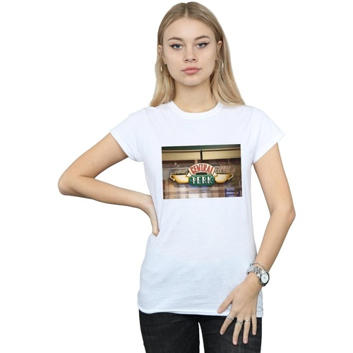 textil Mujer Camisetas manga larga Friends Central Perk Photo Blanco