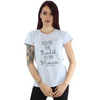 textil Mujer Camisetas manga larga Friends You're The Rachel To My Monica Gris