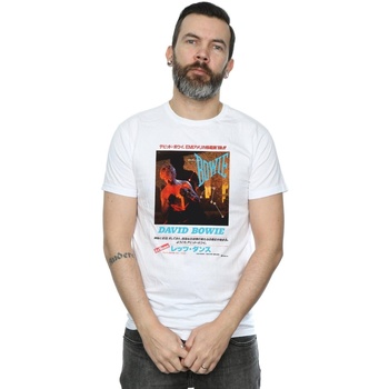 textil Hombre Camisetas manga larga David Bowie  Blanco