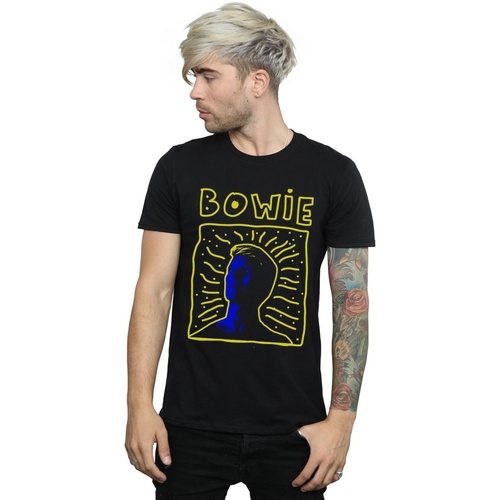 textil Hombre Camisetas manga larga David Bowie BI21046 Negro