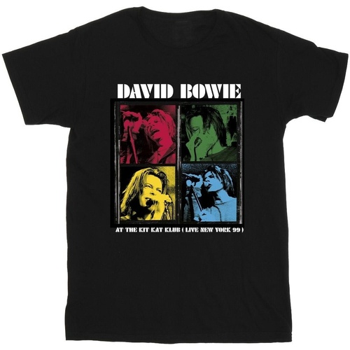 textil Hombre Camisetas manga larga David Bowie At The Kit Kat Club Pop Art Negro