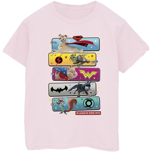 textil Mujer Camisetas manga larga Dc Comics DC League Of Super-Pets Character Pose Rojo