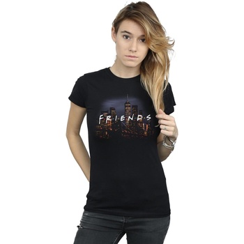 textil Mujer Camisetas manga larga Friends Logo Skyline Negro