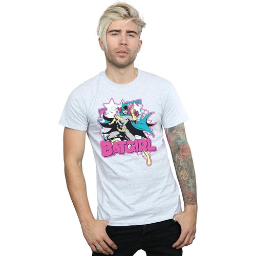 textil Hombre Camisetas manga larga Dc Comics Batgirl Leap Gris