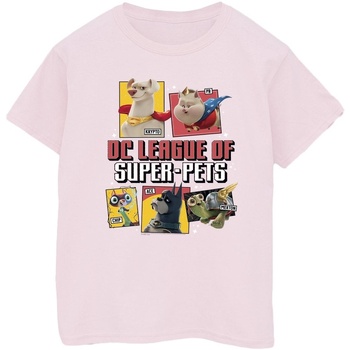 textil Mujer Camisetas manga larga Dc Comics DC League Of Super-Pets Profile Rojo