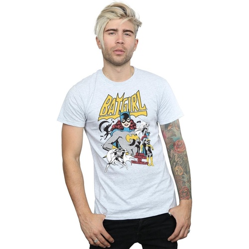 textil Hombre Camisetas manga larga Dc Comics Batgirl Heroine or Villainess Gris