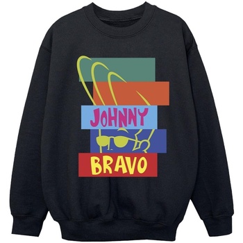 textil Niña Sudaderas Johnny Bravo Rectangle Pop Art Negro