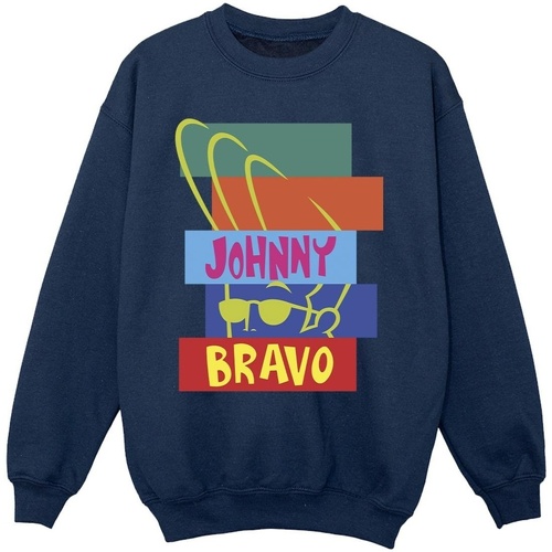 textil Niña Sudaderas Johnny Bravo Rectangle Pop Art Azul