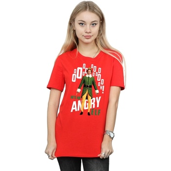 textil Mujer Camisetas manga larga Elf Angry Rojo