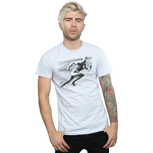 textil Hombre Camisetas manga larga Dc Comics The Flash Spot Racer Gris