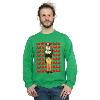 textil Hombre Sudaderas Elf Buddy Santa Scream Verde