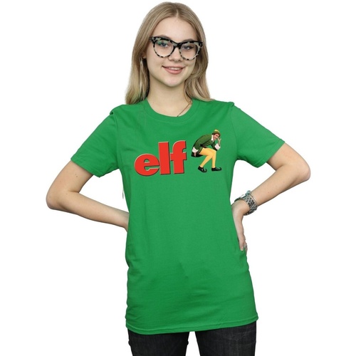 textil Mujer Camisetas manga larga Elf Crouching Logo Verde
