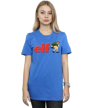 textil Mujer Camisetas manga larga Elf Crouching Logo Azul
