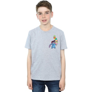 textil Niño Camisetas manga corta Disney Lilo And Stitch Ice Cream Gris