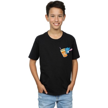 textil Niño Camisetas manga corta Disney Lilo And Stitch Drink Negro