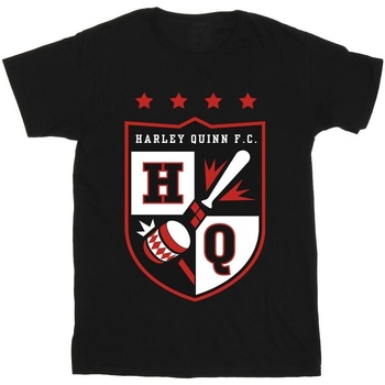 textil Niña Camisetas manga larga Justice League Harley Quinn FC Pocket Negro