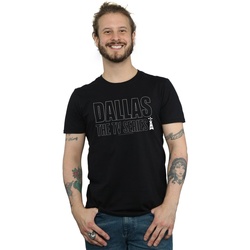 textil Hombre Camisetas manga larga Dallas TV Series Logo Negro