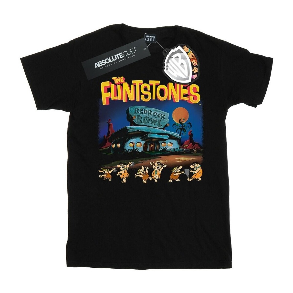 textil Mujer Camisetas manga larga The Flintstones Champions Of Bedrock Bowl Negro