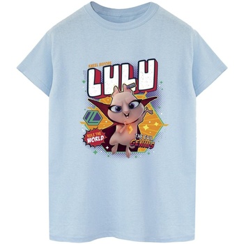 textil Hombre Camisetas manga larga Dc Comics DC League Of Super-Pets Lulu Evil Genius Azul