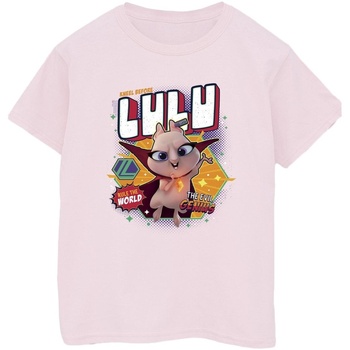 textil Hombre Camisetas manga larga Dc Comics DC League Of Super-Pets Lulu Evil Genius Rojo