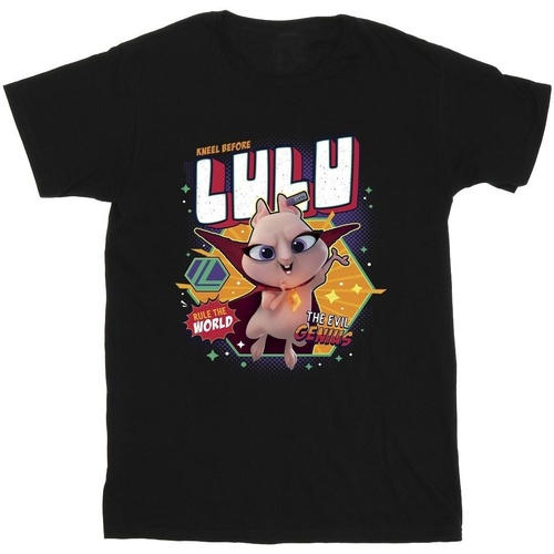textil Hombre Camisetas manga larga Dc Comics DC League Of Super-Pets Lulu Evil Genius Negro