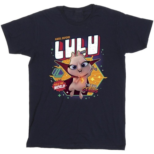 textil Hombre Camisetas manga larga Dc Comics DC League Of Super-Pets Lulu Evil Genius Azul
