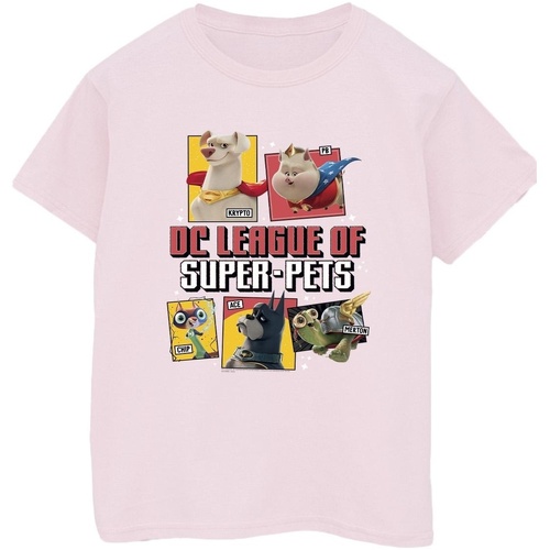 textil Hombre Camisetas manga larga Dc Comics DC League Of Super-Pets Profile Rojo