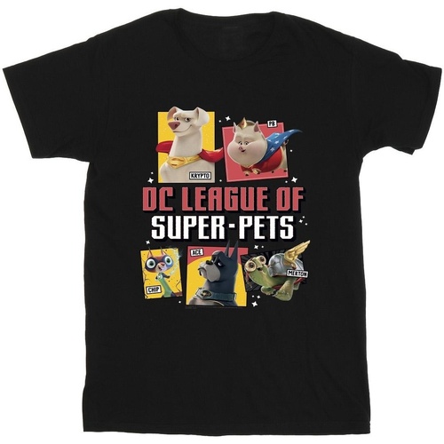 textil Hombre Camisetas manga larga Dc Comics DC League Of Super-Pets Profile Negro