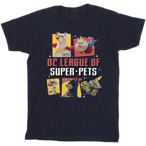 textil Hombre Camisetas manga larga Dc Comics DC League Of Super-Pets Profile Azul