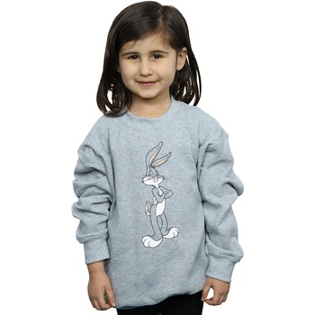 textil Niña Sudaderas Dessins Animés Bugs Bunny Crossed Arms Gris