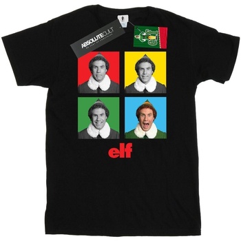 textil Hombre Camisetas manga larga Elf Four Faces Negro