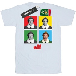 textil Hombre Camisetas manga larga Elf Four Faces Blanco