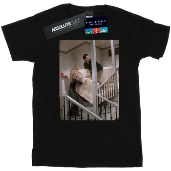 textil Mujer Camisetas manga larga Friends Sofa Stairs Photo Negro