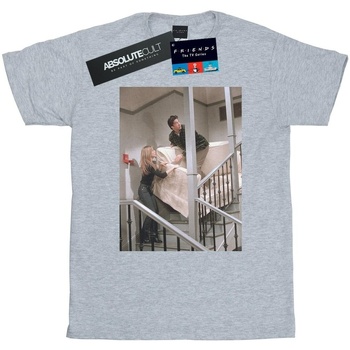 textil Mujer Camisetas manga larga Friends Sofa Stairs Photo Gris