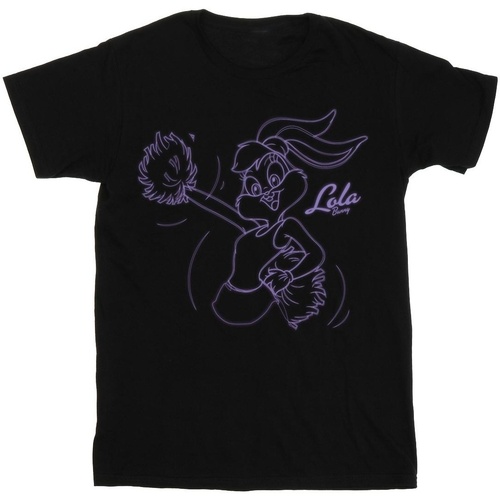 textil Niño Camisetas manga corta Dessins Animés Lola Bunny Glow Negro